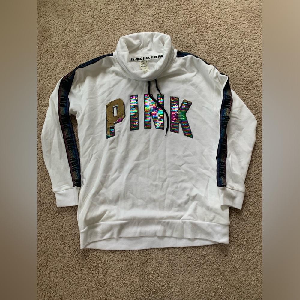Victoria secret PINK sequin sweatshirt